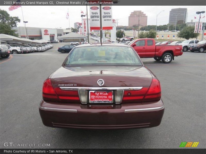 Chestnut Metallic / Medium Parchment 2003 Mercury Grand Marquis GS