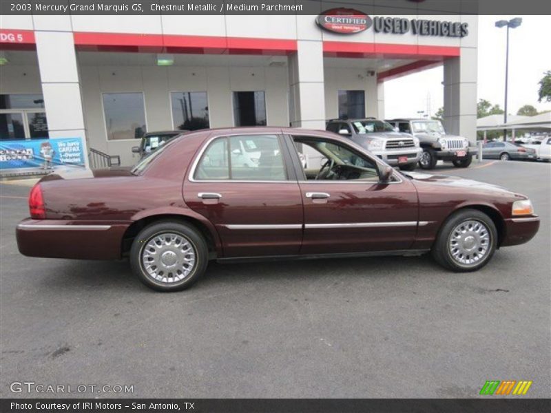 Chestnut Metallic / Medium Parchment 2003 Mercury Grand Marquis GS