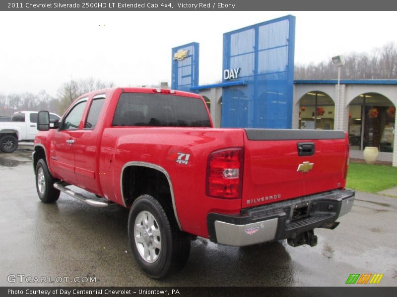 Victory Red / Ebony 2011 Chevrolet Silverado 2500HD LT Extended Cab 4x4