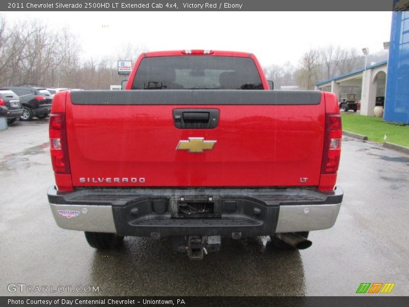 Victory Red / Ebony 2011 Chevrolet Silverado 2500HD LT Extended Cab 4x4