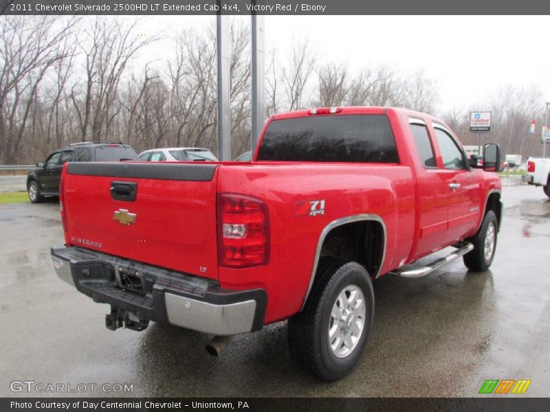 Victory Red / Ebony 2011 Chevrolet Silverado 2500HD LT Extended Cab 4x4