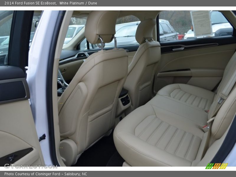 White Platinum / Dune 2014 Ford Fusion SE EcoBoost