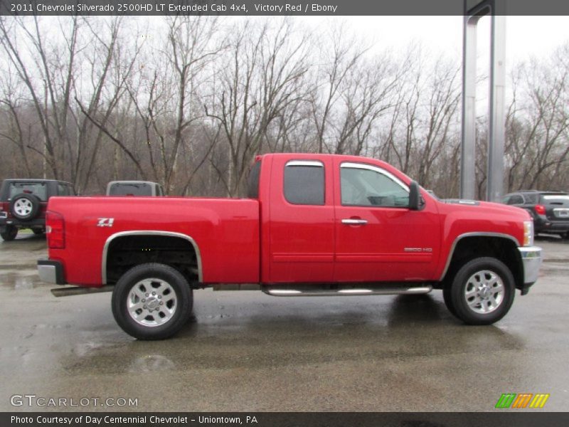 Victory Red / Ebony 2011 Chevrolet Silverado 2500HD LT Extended Cab 4x4