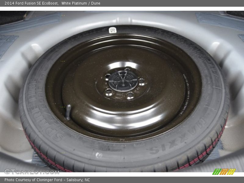 White Platinum / Dune 2014 Ford Fusion SE EcoBoost