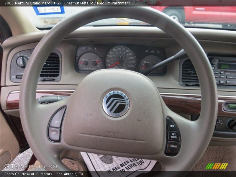 Chestnut Metallic / Medium Parchment 2003 Mercury Grand Marquis GS