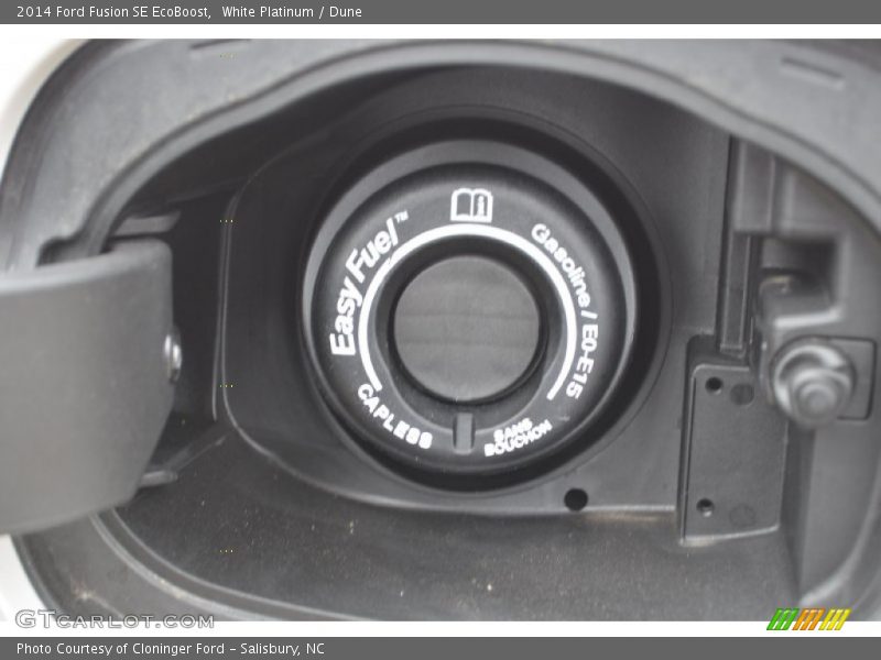 White Platinum / Dune 2014 Ford Fusion SE EcoBoost