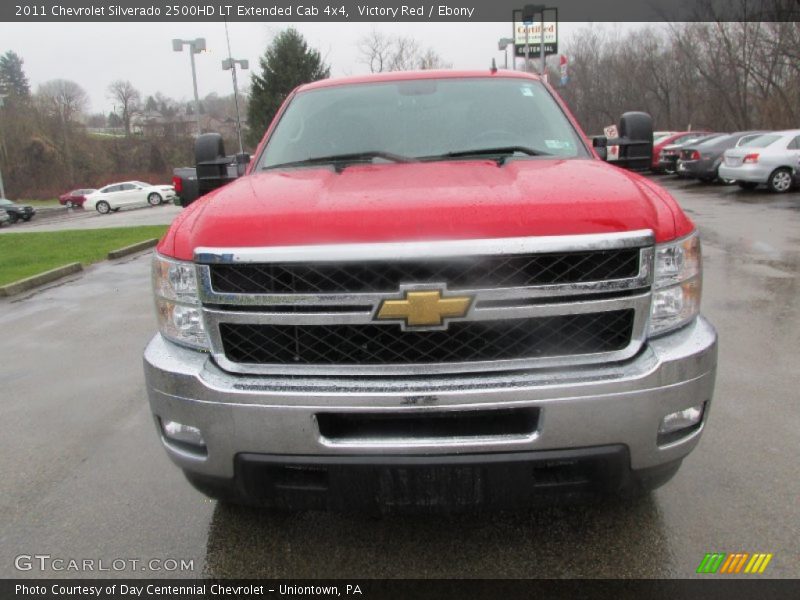 Victory Red / Ebony 2011 Chevrolet Silverado 2500HD LT Extended Cab 4x4