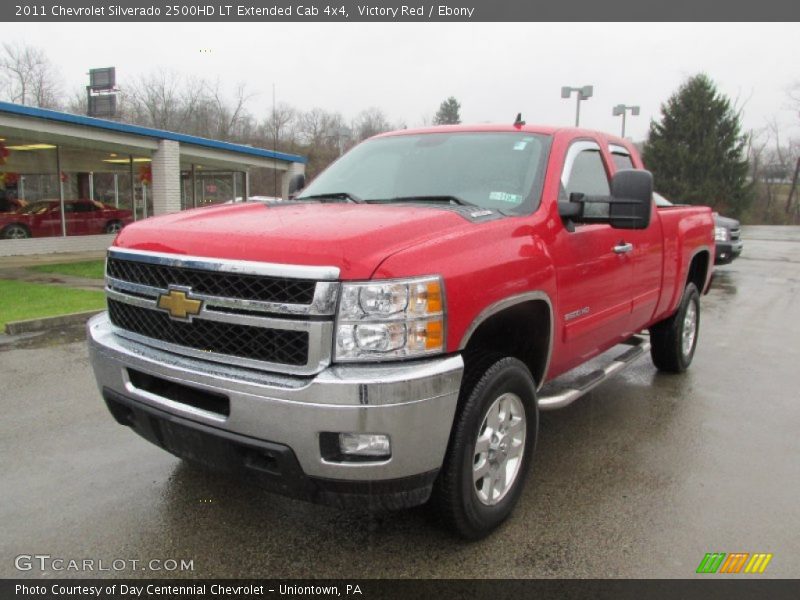 Victory Red / Ebony 2011 Chevrolet Silverado 2500HD LT Extended Cab 4x4