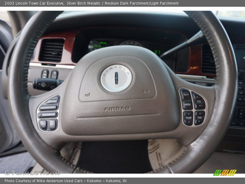 Silver Birch Metallic / Medium Dark Parchment/Light Parchment 2003 Lincoln Town Car Executive