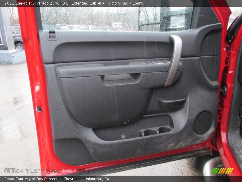 Victory Red / Ebony 2011 Chevrolet Silverado 2500HD LT Extended Cab 4x4