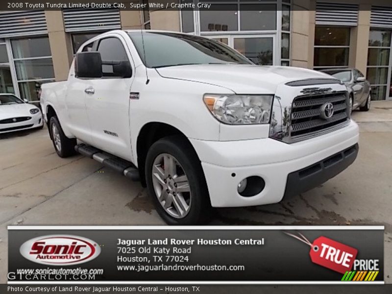 Super White / Graphite Gray 2008 Toyota Tundra Limited Double Cab