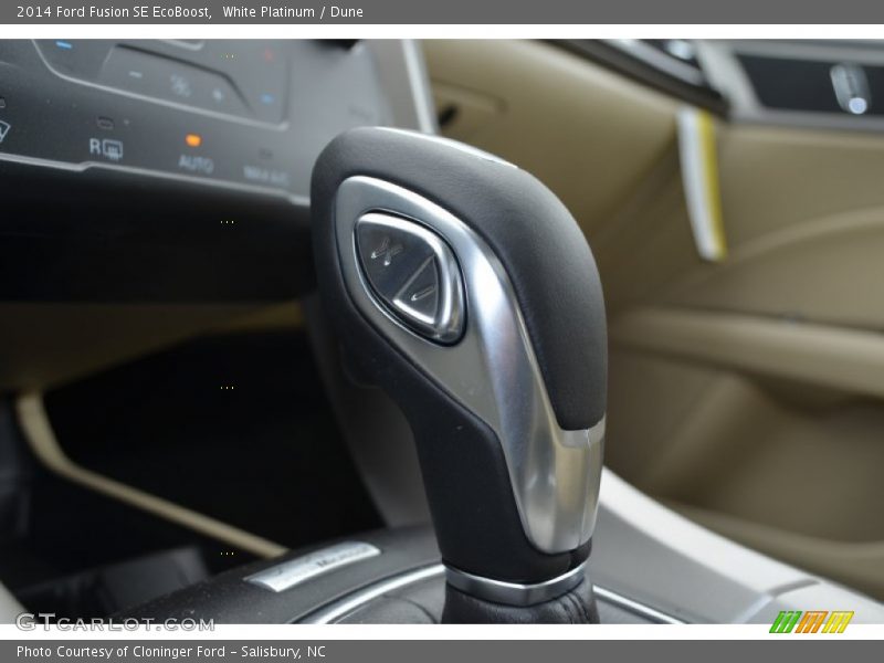 White Platinum / Dune 2014 Ford Fusion SE EcoBoost