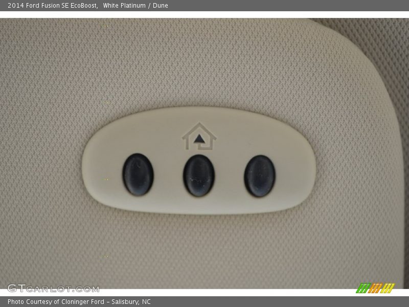 White Platinum / Dune 2014 Ford Fusion SE EcoBoost