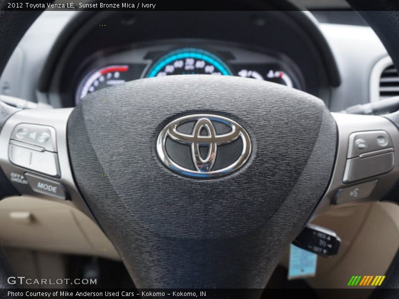 Sunset Bronze Mica / Ivory 2012 Toyota Venza LE