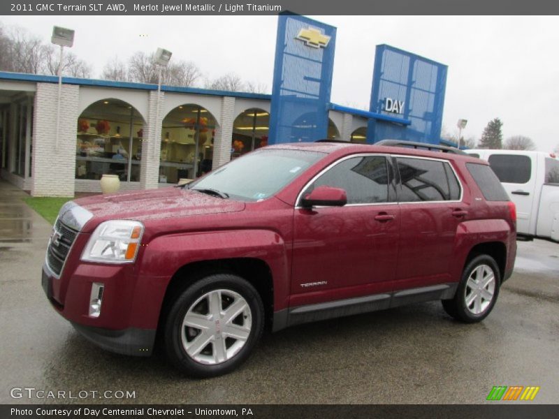 Merlot Jewel Metallic / Light Titanium 2011 GMC Terrain SLT AWD