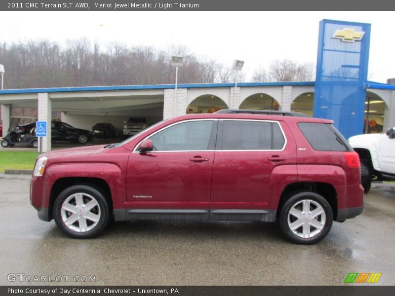 Merlot Jewel Metallic / Light Titanium 2011 GMC Terrain SLT AWD
