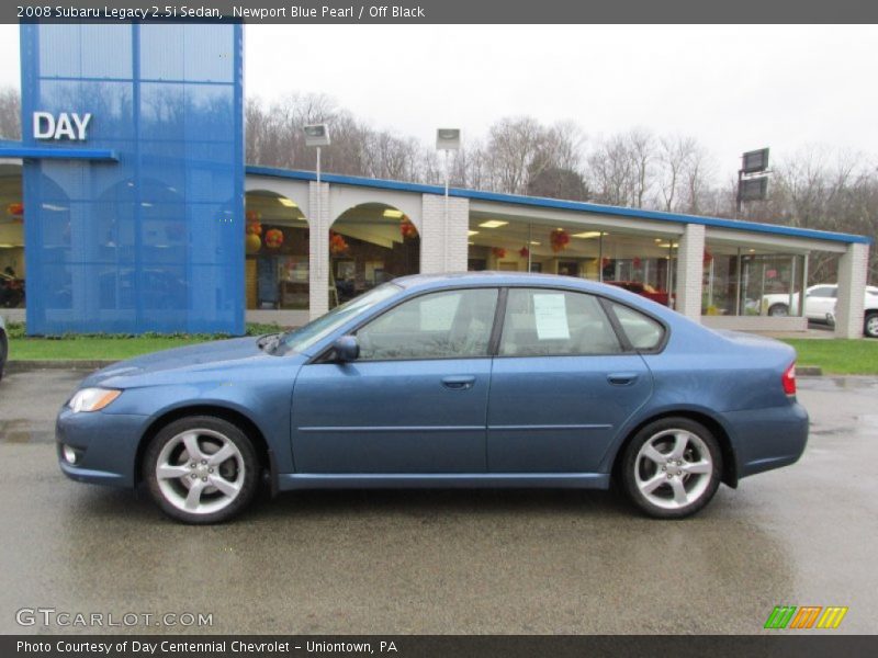 Newport Blue Pearl / Off Black 2008 Subaru Legacy 2.5i Sedan