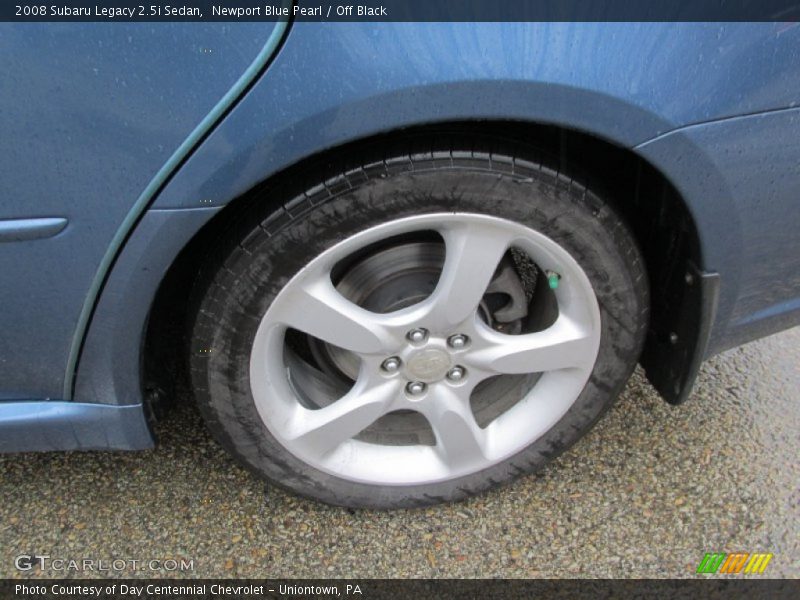 Newport Blue Pearl / Off Black 2008 Subaru Legacy 2.5i Sedan