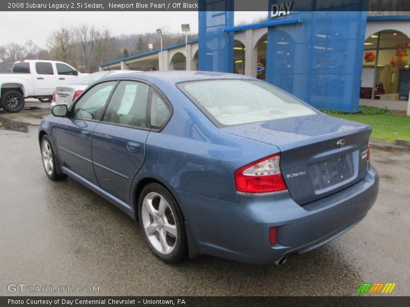 Newport Blue Pearl / Off Black 2008 Subaru Legacy 2.5i Sedan