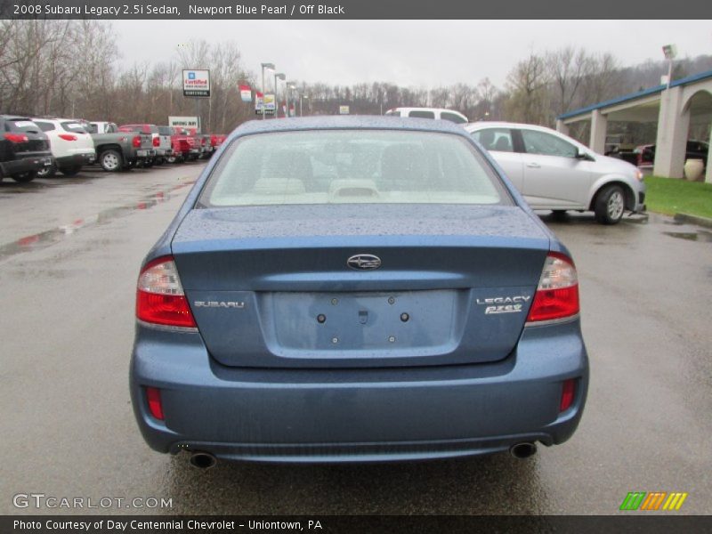 Newport Blue Pearl / Off Black 2008 Subaru Legacy 2.5i Sedan