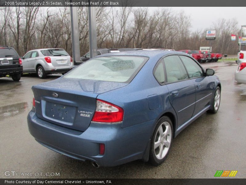 Newport Blue Pearl / Off Black 2008 Subaru Legacy 2.5i Sedan