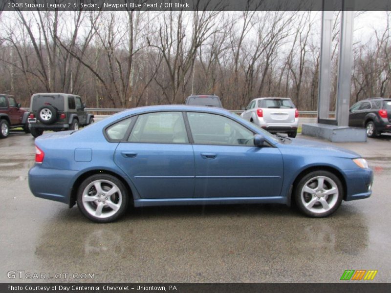 Newport Blue Pearl / Off Black 2008 Subaru Legacy 2.5i Sedan