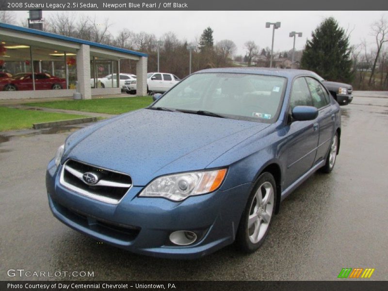 Newport Blue Pearl / Off Black 2008 Subaru Legacy 2.5i Sedan