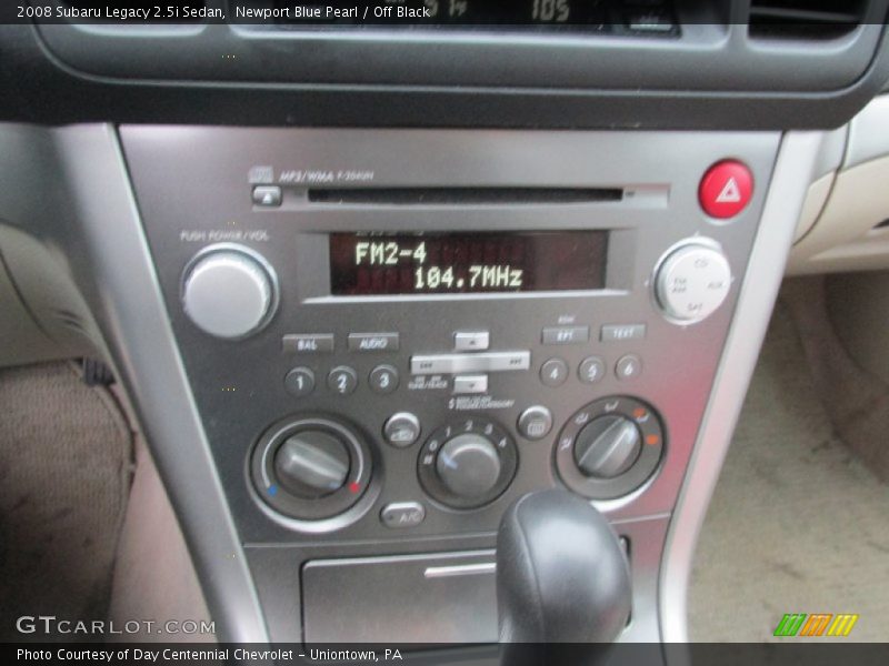 Newport Blue Pearl / Off Black 2008 Subaru Legacy 2.5i Sedan