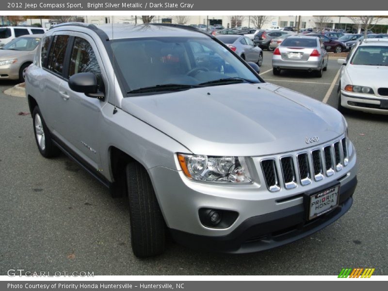 Bright Silver Metallic / Dark Slate Gray 2012 Jeep Compass Sport