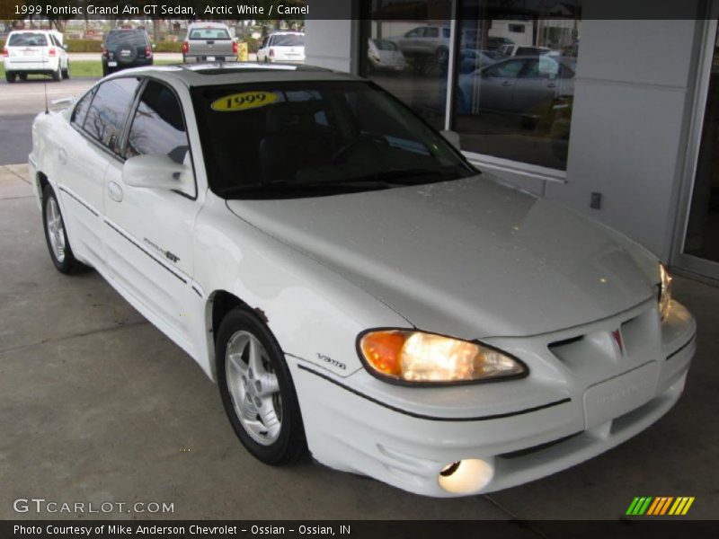 Arctic White / Camel 1999 Pontiac Grand Am GT Sedan