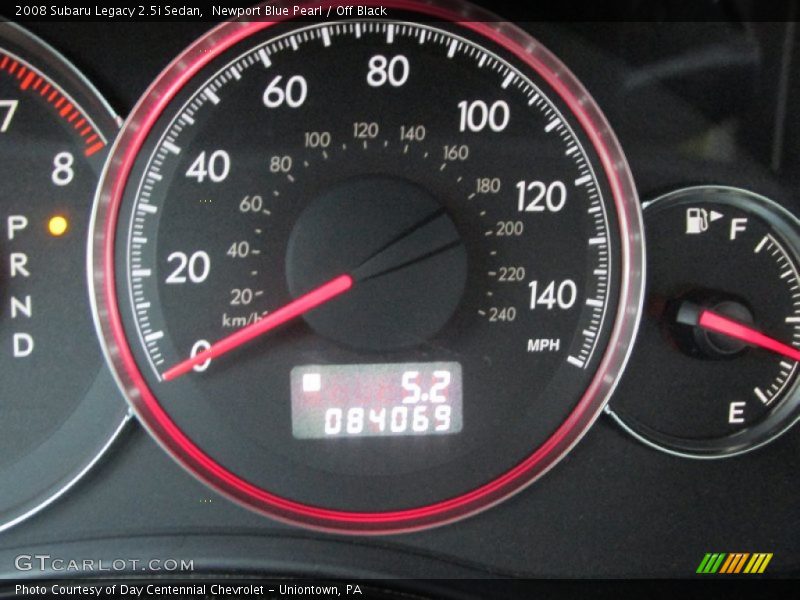 Newport Blue Pearl / Off Black 2008 Subaru Legacy 2.5i Sedan