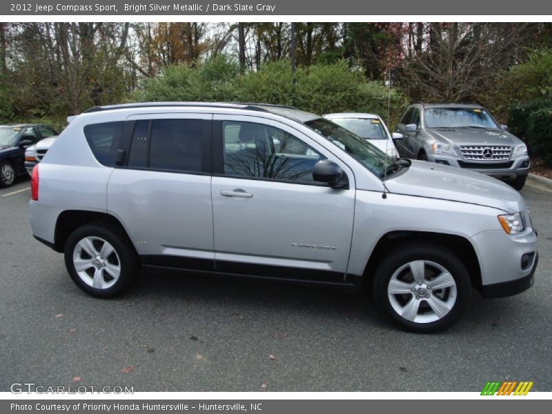 Bright Silver Metallic / Dark Slate Gray 2012 Jeep Compass Sport