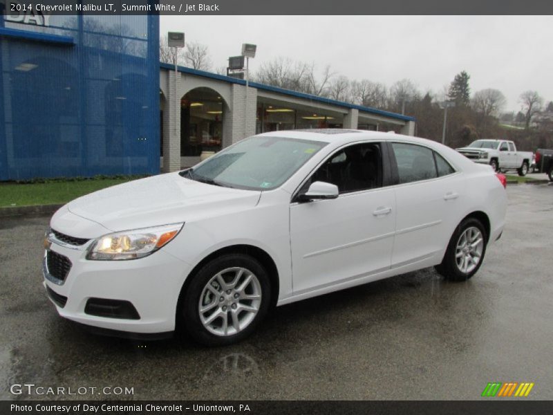 Summit White / Jet Black 2014 Chevrolet Malibu LT