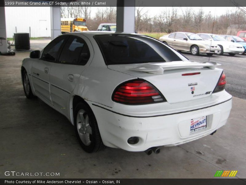 Arctic White / Camel 1999 Pontiac Grand Am GT Sedan