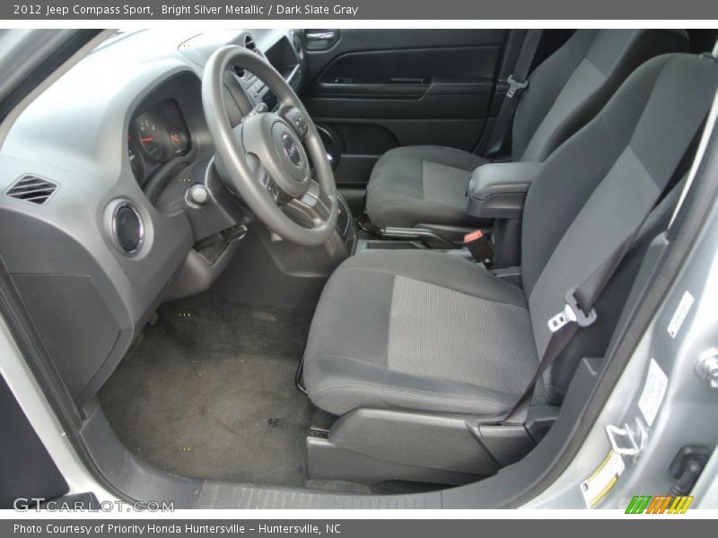 Bright Silver Metallic / Dark Slate Gray 2012 Jeep Compass Sport