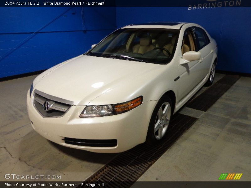 White Diamond Pearl / Parchment 2004 Acura TL 3.2
