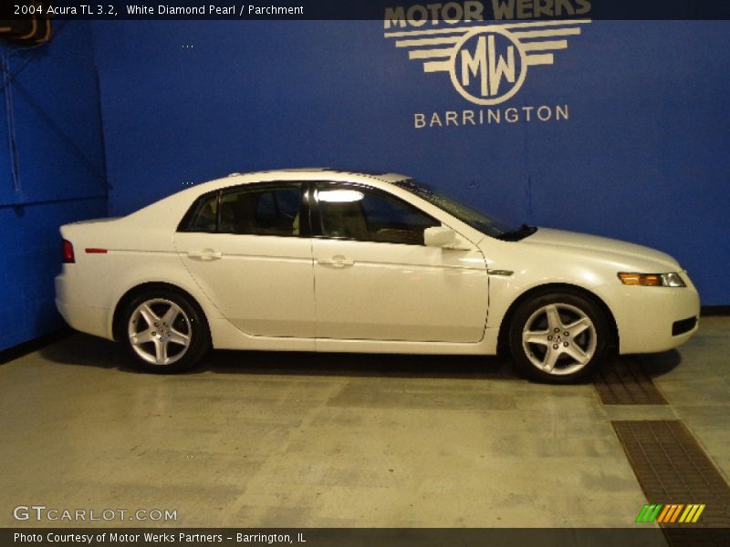 White Diamond Pearl / Parchment 2004 Acura TL 3.2