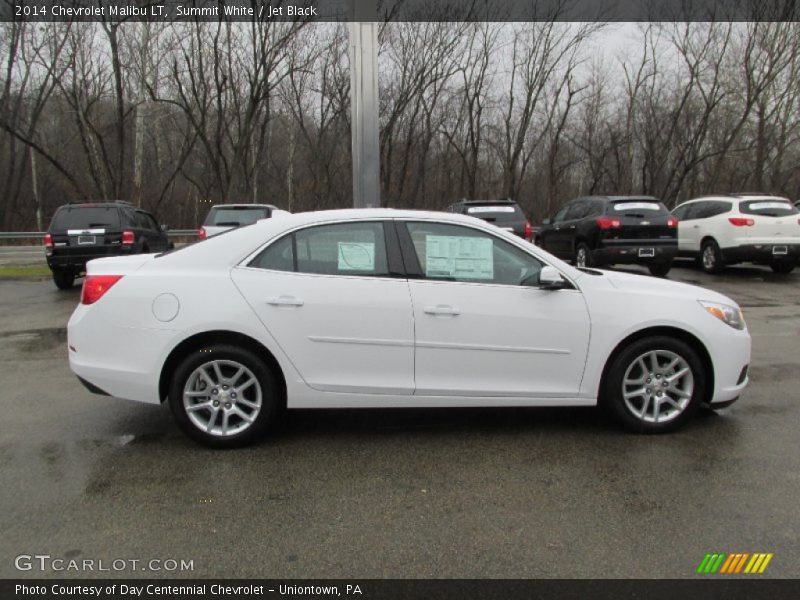 Summit White / Jet Black 2014 Chevrolet Malibu LT