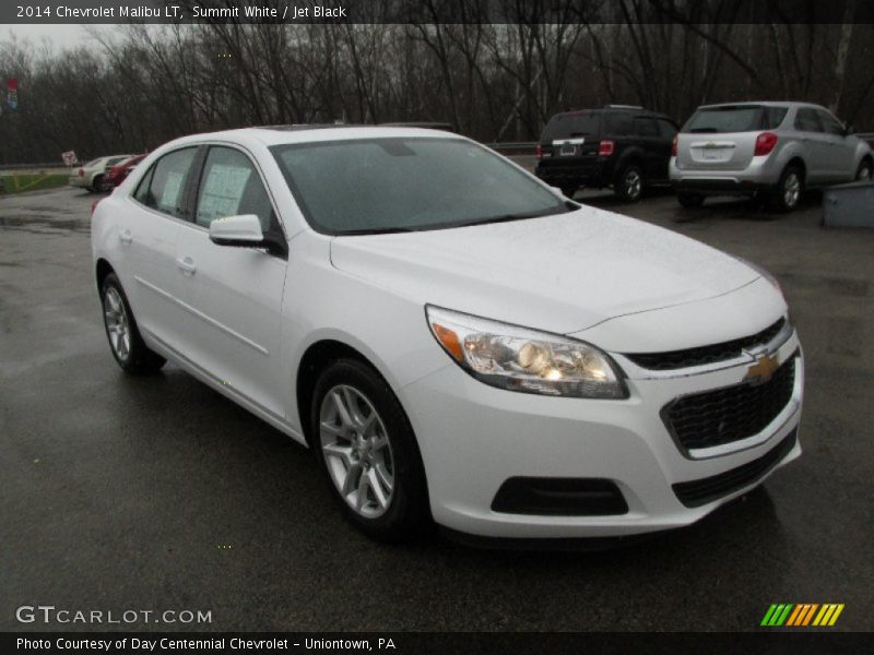 Summit White / Jet Black 2014 Chevrolet Malibu LT