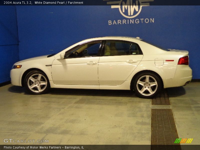 White Diamond Pearl / Parchment 2004 Acura TL 3.2