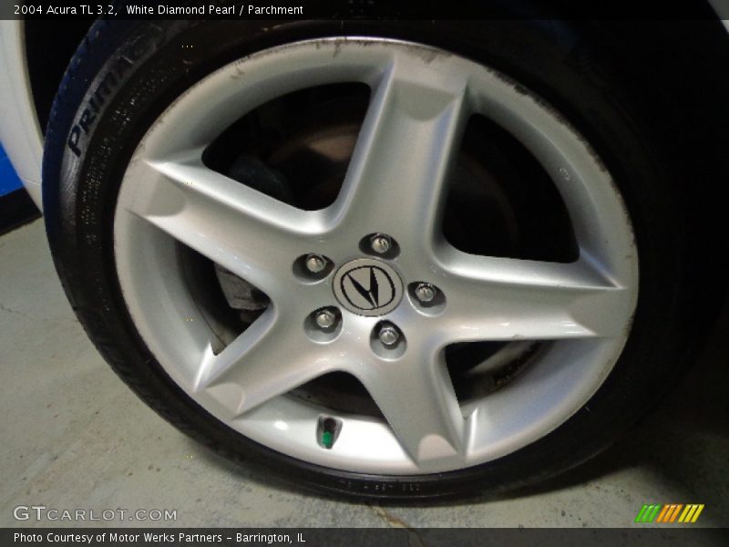 White Diamond Pearl / Parchment 2004 Acura TL 3.2