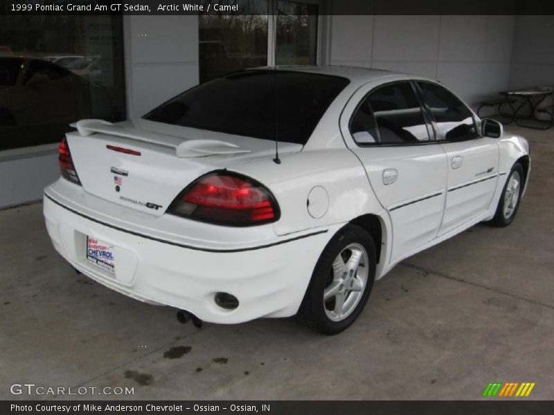 Arctic White / Camel 1999 Pontiac Grand Am GT Sedan