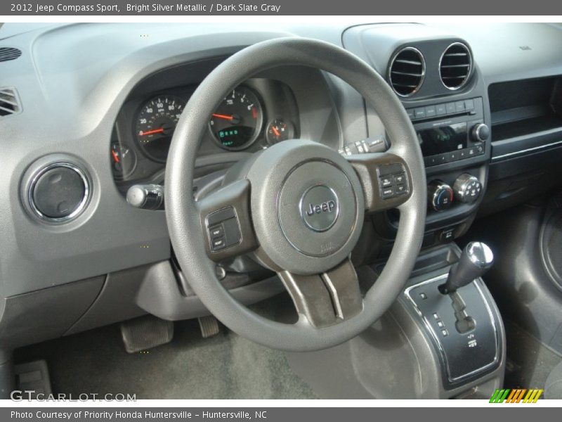 Bright Silver Metallic / Dark Slate Gray 2012 Jeep Compass Sport