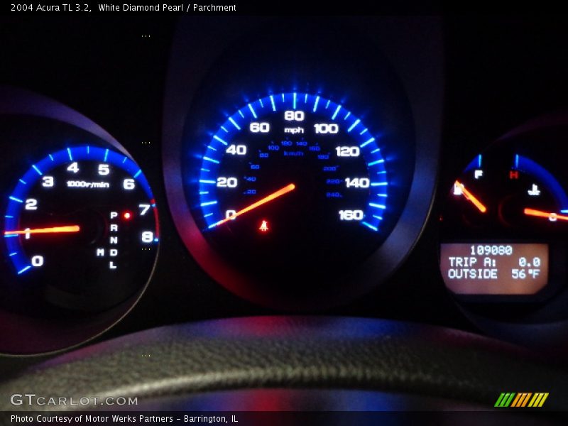 White Diamond Pearl / Parchment 2004 Acura TL 3.2
