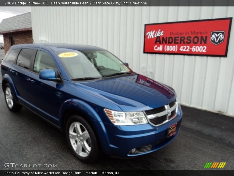 Deep Water Blue Pearl / Dark Slate Gray/Light Graystone 2009 Dodge Journey SXT