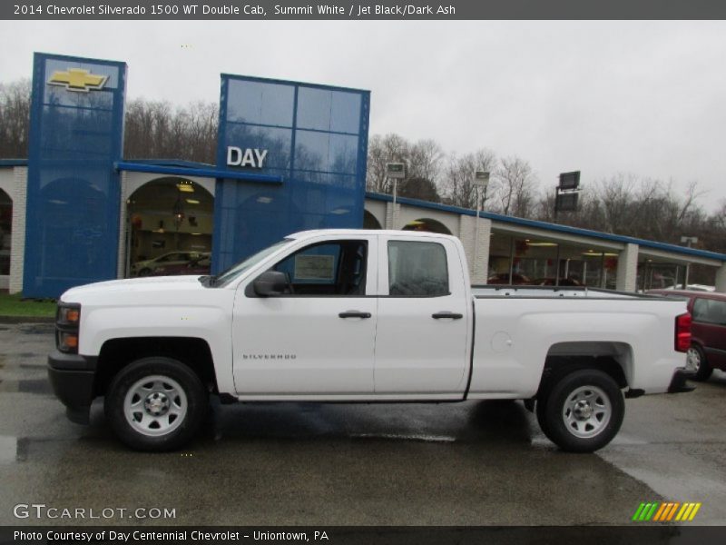 Summit White / Jet Black/Dark Ash 2014 Chevrolet Silverado 1500 WT Double Cab