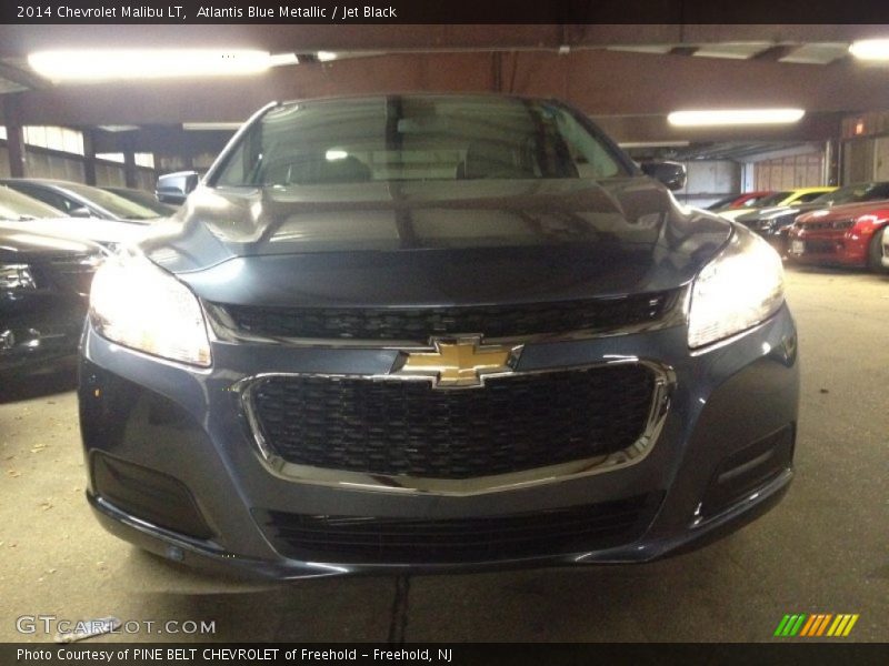 Atlantis Blue Metallic / Jet Black 2014 Chevrolet Malibu LT