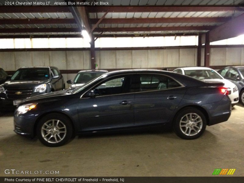 Atlantis Blue Metallic / Jet Black 2014 Chevrolet Malibu LT