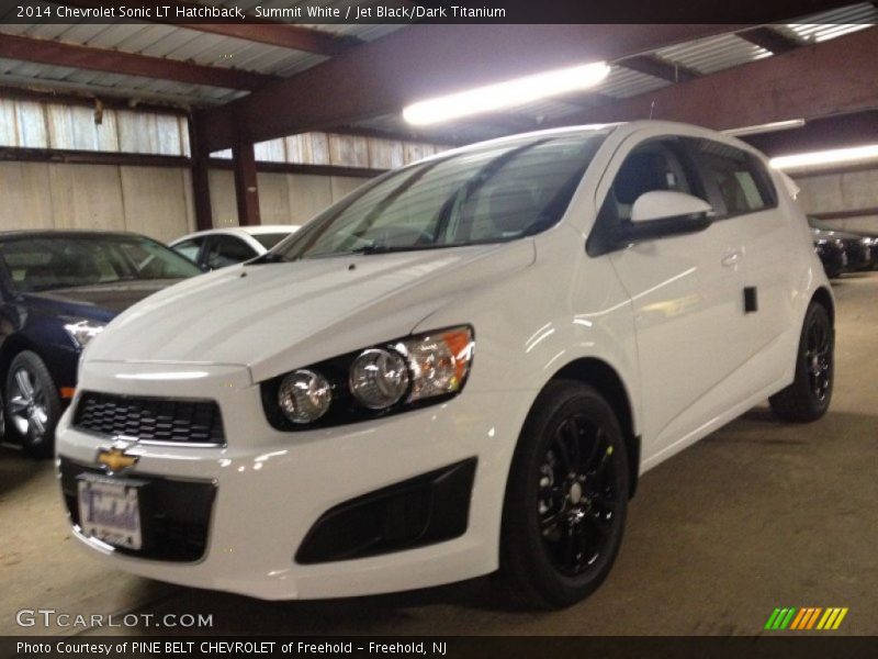 Summit White / Jet Black/Dark Titanium 2014 Chevrolet Sonic LT Hatchback