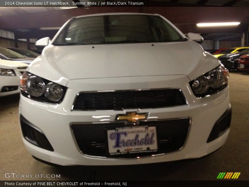 Summit White / Jet Black/Dark Titanium 2014 Chevrolet Sonic LT Hatchback